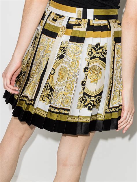 replica versace skirt|versace pleated mini skirt.